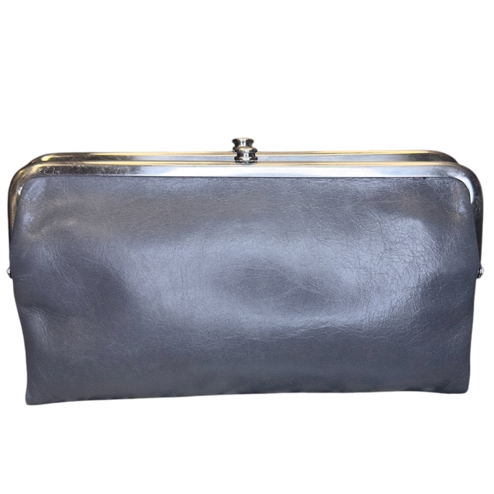 Iconic Hobo Lauren Clutch Wallet In Gray